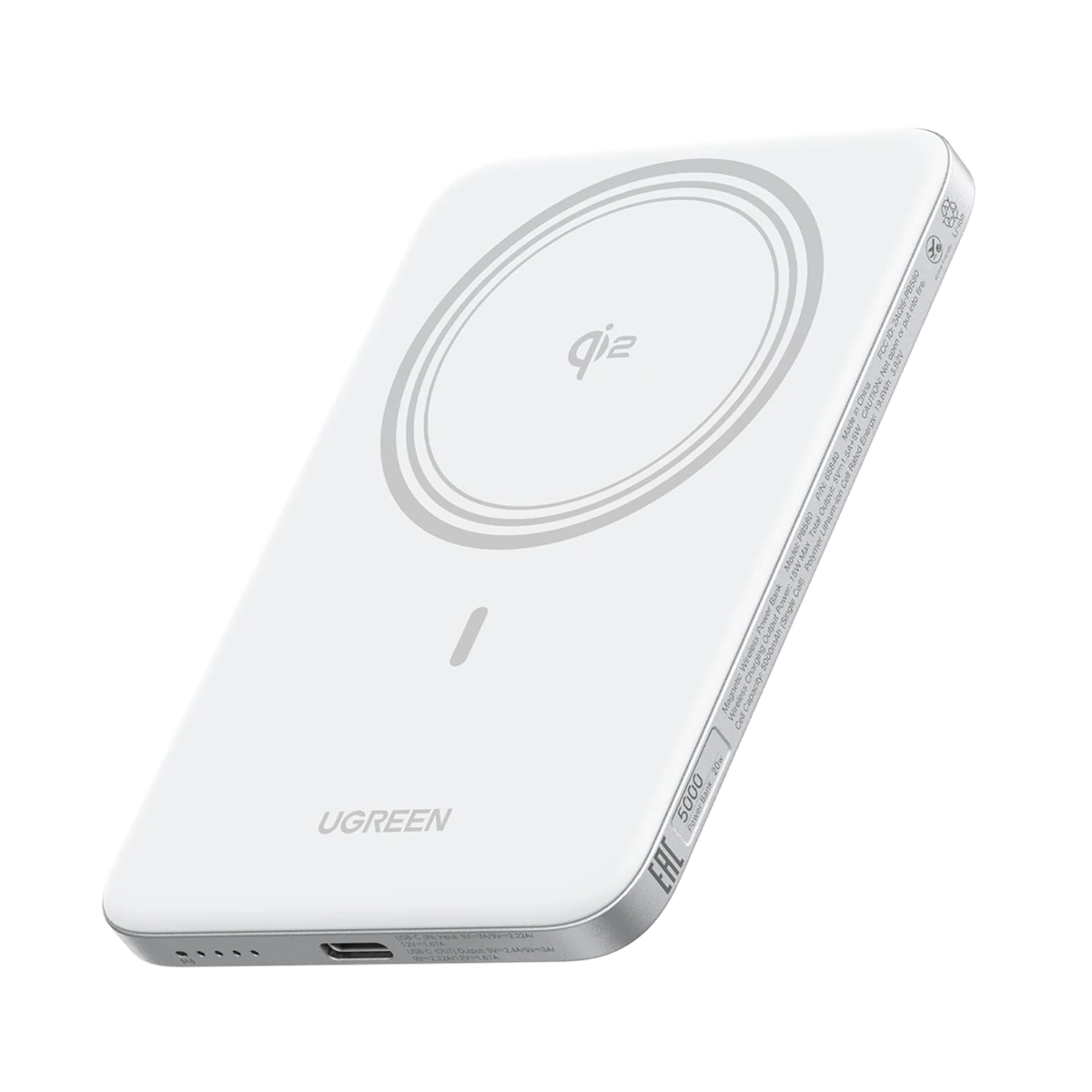 UGREEN MagFlow Air 5000mAh モバイルバッテリー MagSafe対応 15W