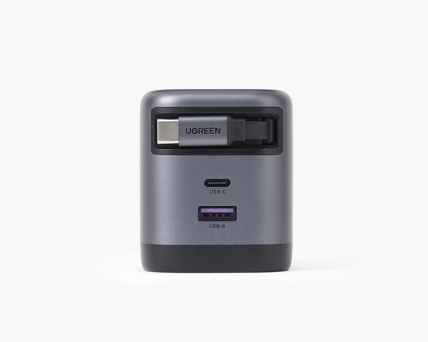 UGREEN Nexode 巻き取り式 USB-Cケーブル内蔵 充電器 65W