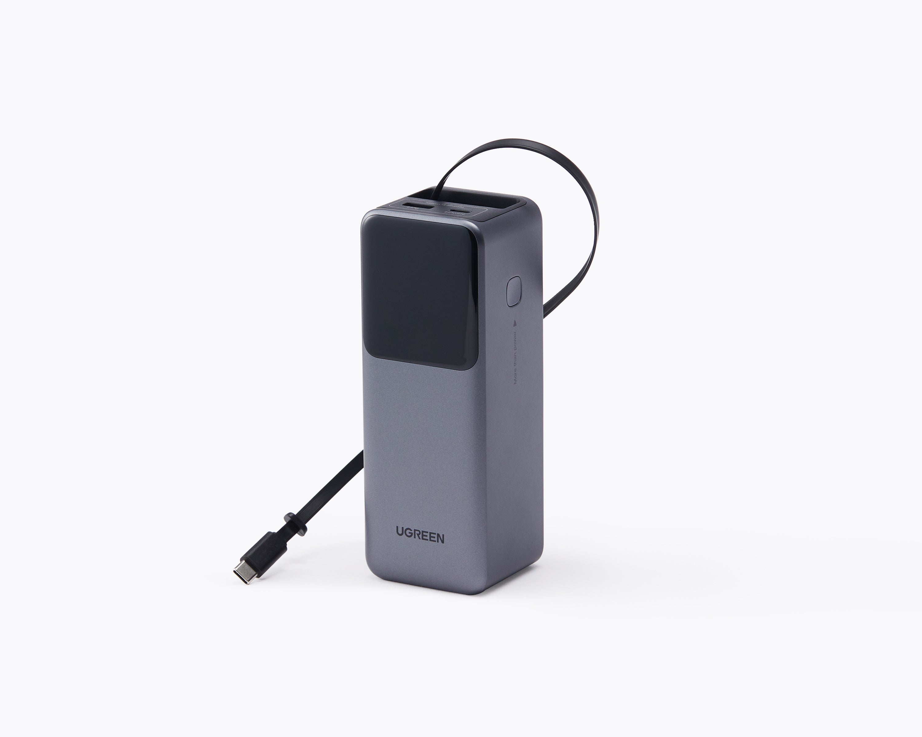 UGREEN Nexode 巻き取り式 USB-Cケーブル内蔵 モバイルバッテリー20000mAh 165W