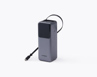 UGREEN Nexode 巻き取り式 USB-Cケーブル内蔵 モバイルバッテリー20000mAh 165W