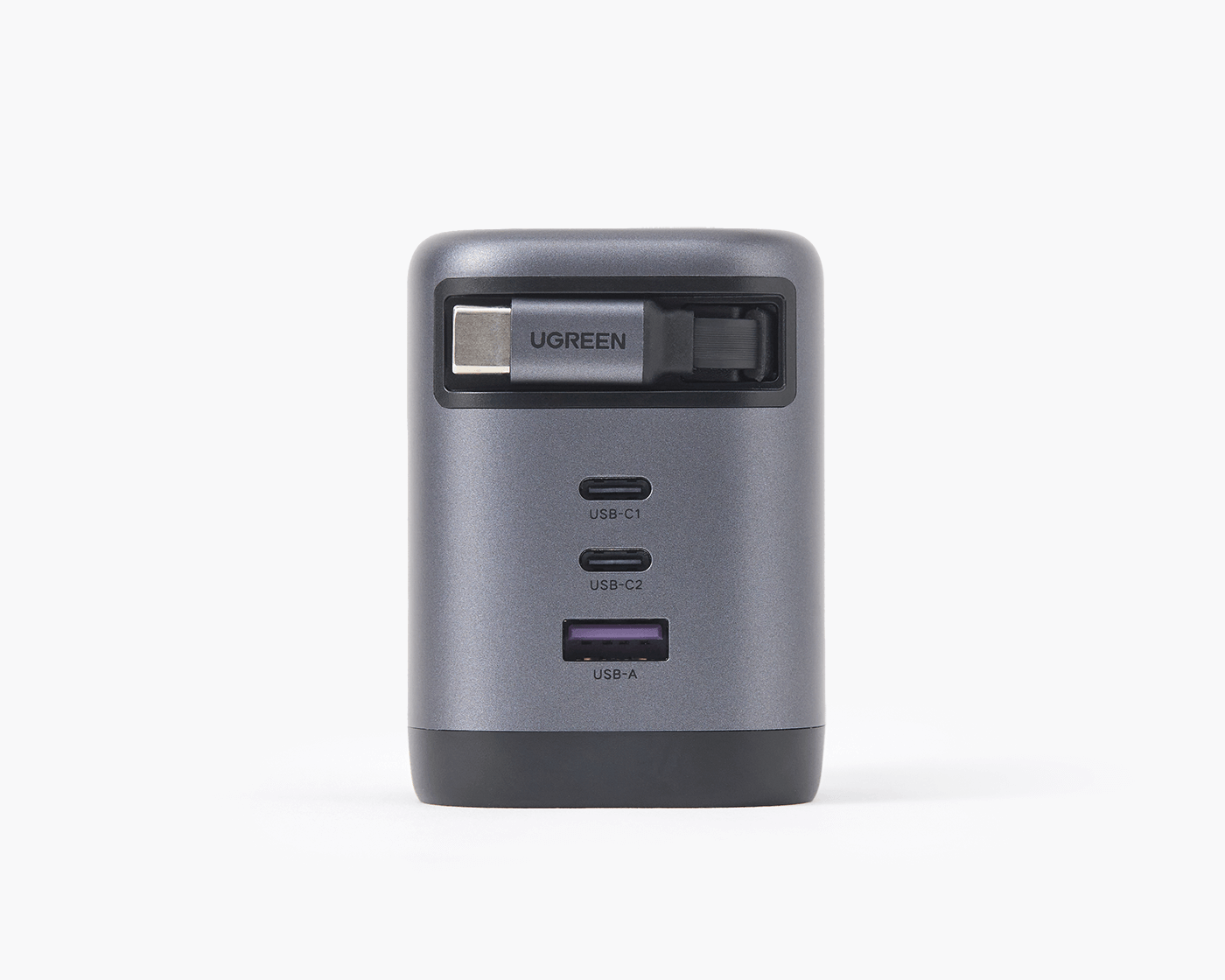 UGREEN Nexode 巻き取り式 USB-Cケーブル内蔵 充電器 100W
