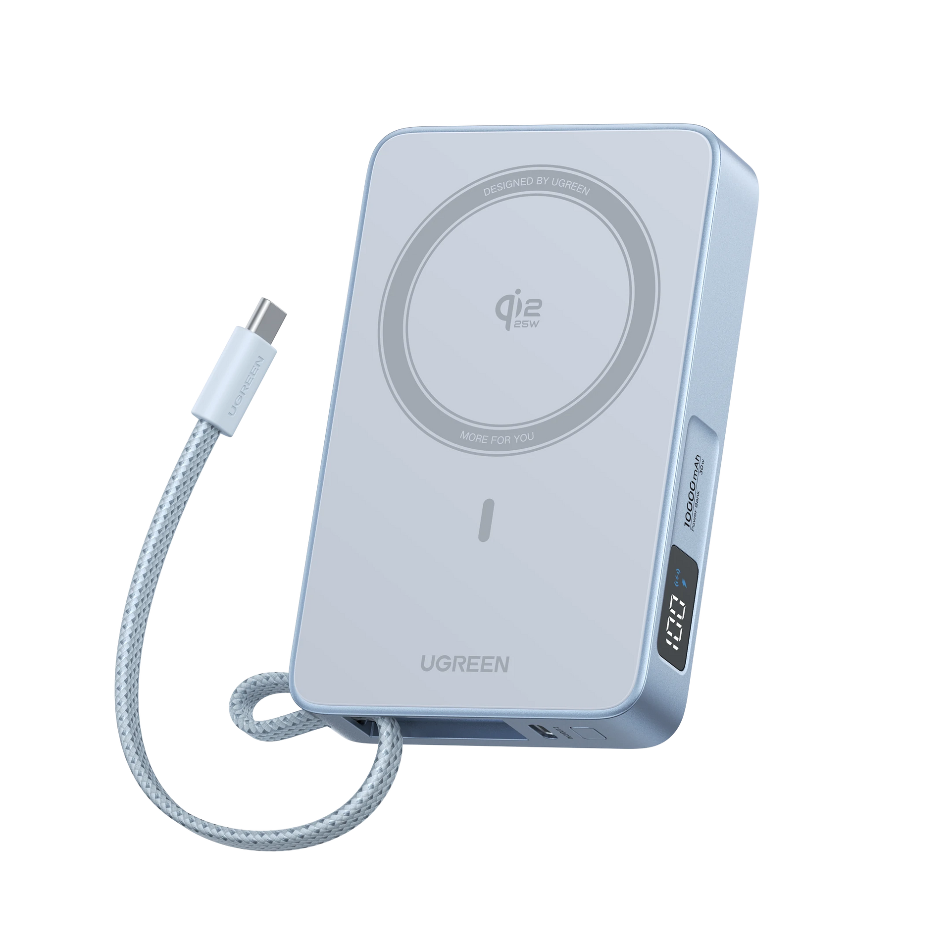 UGREEN MagFlow マグネット式モバイルバッテリー 10000mAh 25W