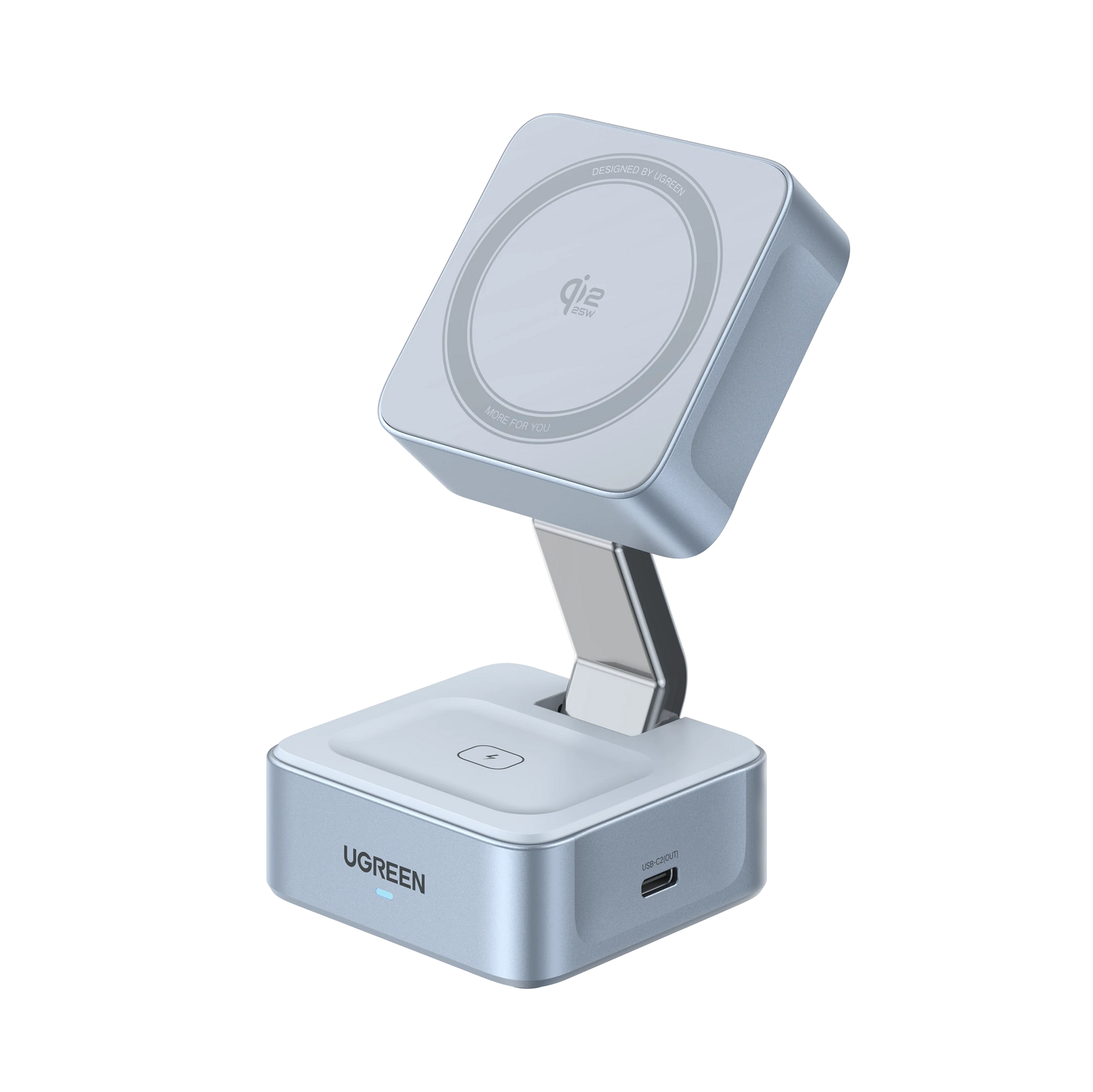 UGREEN MagFlow 2-in-1 マグネット式ワイヤレス充電器 25W