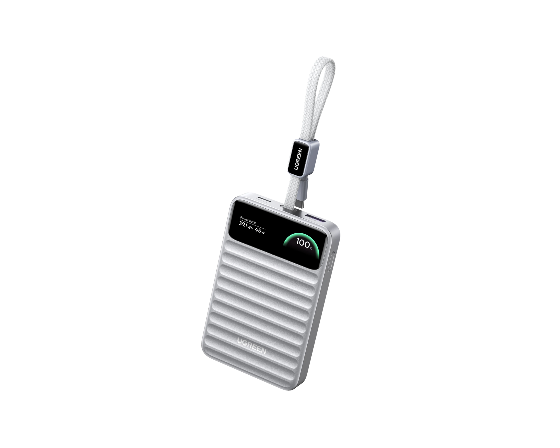UGREEN Nexode Wavy 45W モバイルバッテリー 10000mAh シルバー
