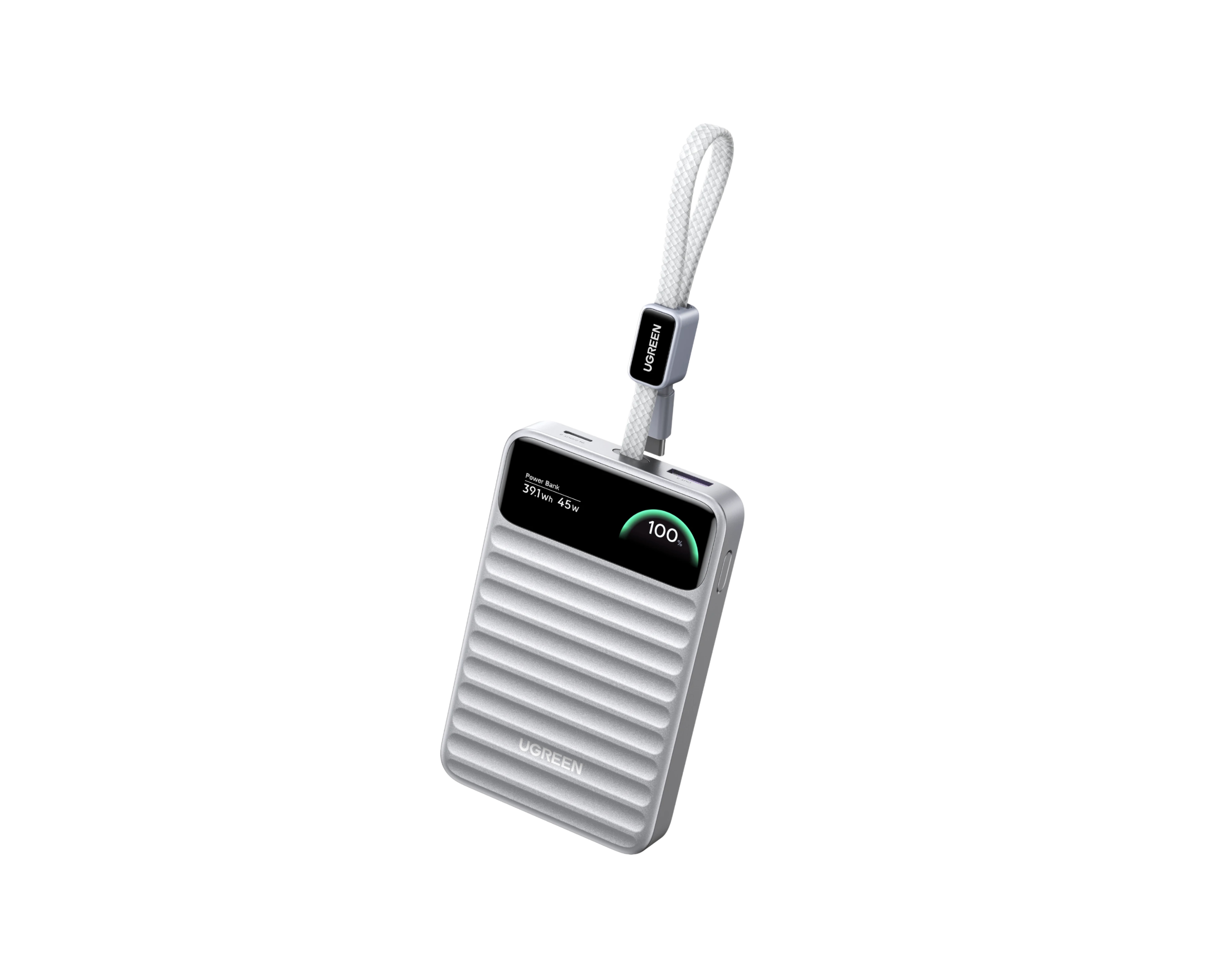 UGREEN Nexode Wavy 45W モバイルバッテリー 10000mAh シルバー