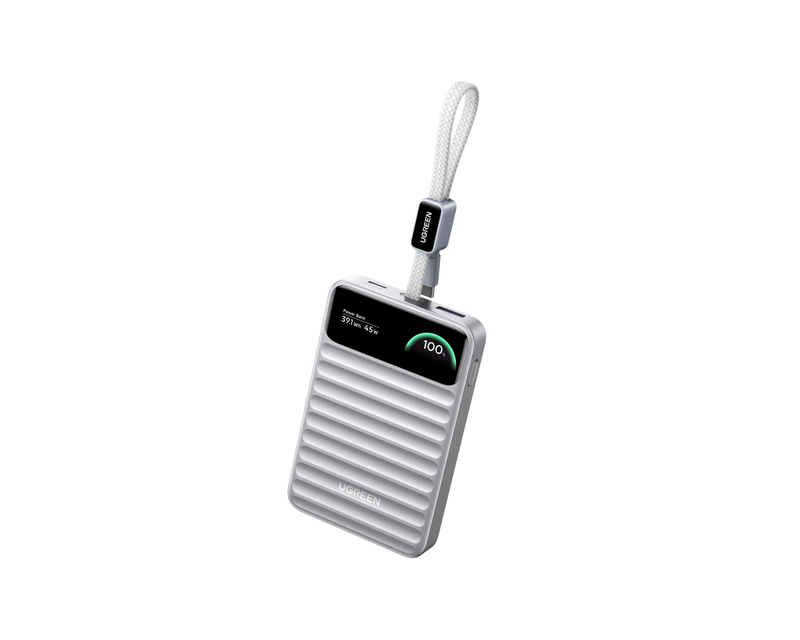 UGREEN Nexode Wavy 45W モバイルバッテリー 10000mAh シルバー